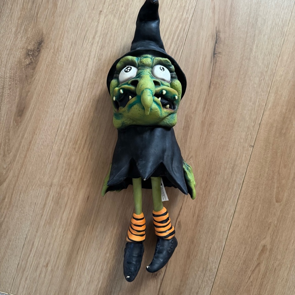 2001 HANGING WITCH 22" Halloween Prop Rubber Latex PAPER MAGIC